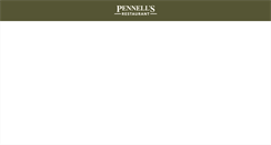 Desktop Screenshot of pennellsrestaurant.com