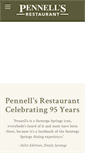Mobile Screenshot of pennellsrestaurant.com