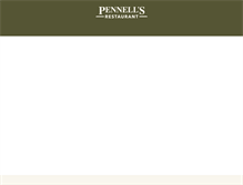 Tablet Screenshot of pennellsrestaurant.com